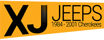 Image With Text 'XJ JEEPS: 1984 - 2001 Cherokees'